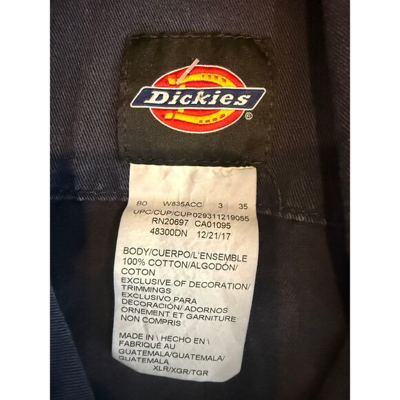 Dickies Men’s XLR Navy Blue 100% Cotton Utility Coveralls – Style 48300DN - Picture 6 of 8